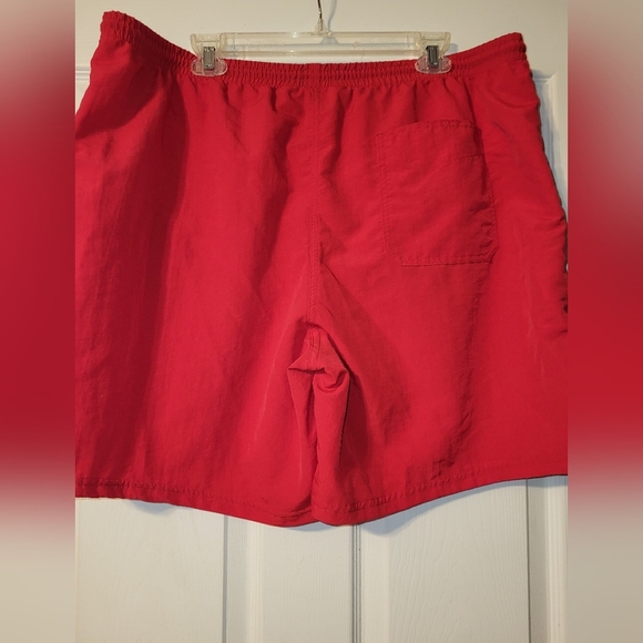 American Giant Men's Swim Shorts Red Size XX Large Beach Pool Vacation - Picture 3 of 7
